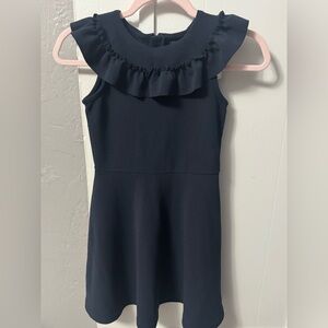 Girls Ruffle Textured Jacquard Dress - Blue
Size 8